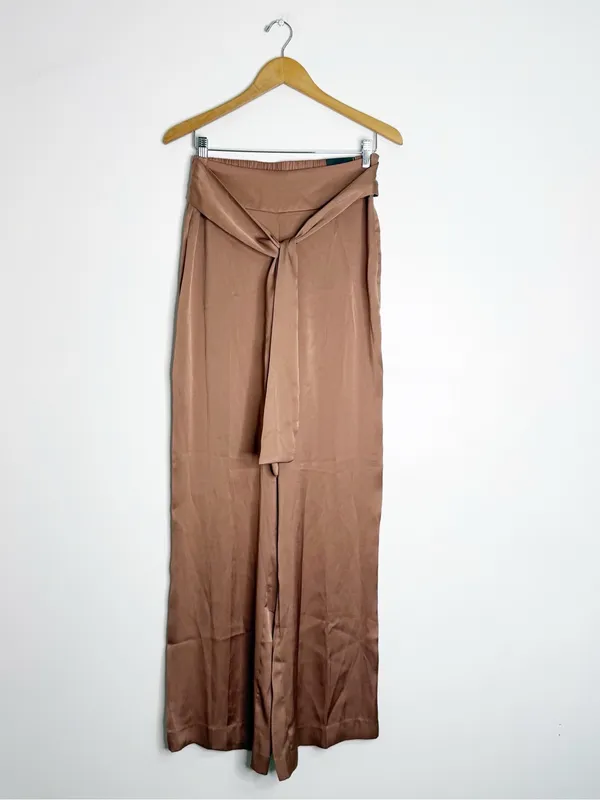 Express Wide Leg High Rise Pull-On Pants Size Medium Brown NWT - Image 6