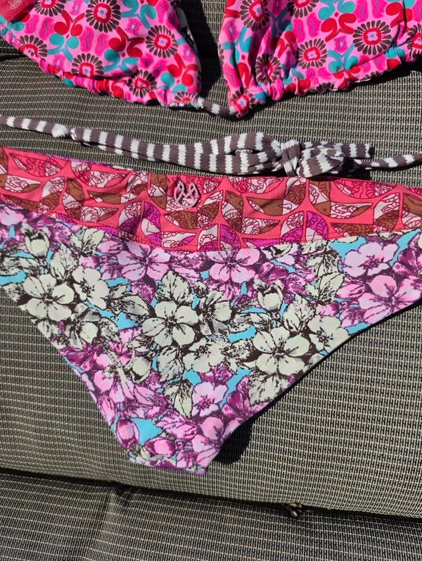 Maaji Pink Reversible Tie Strap Bikini M - Image 5