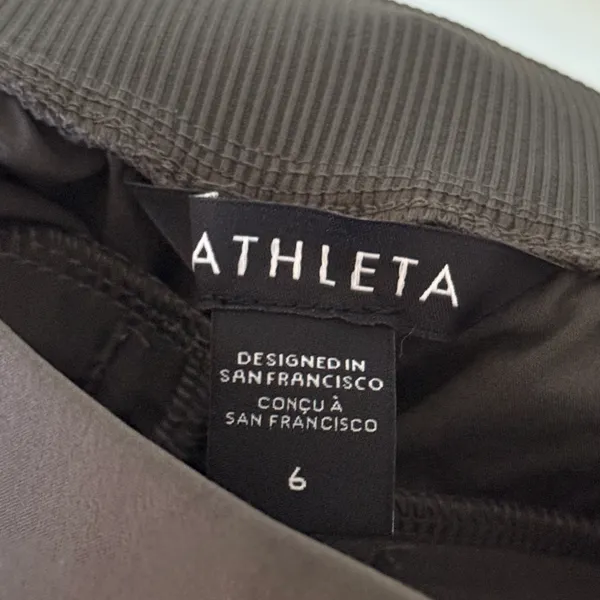 Athleta Women’s Brooklyn Mid Rise Ankle Pants‎ Grey Brown Green Size 6 - Image 7