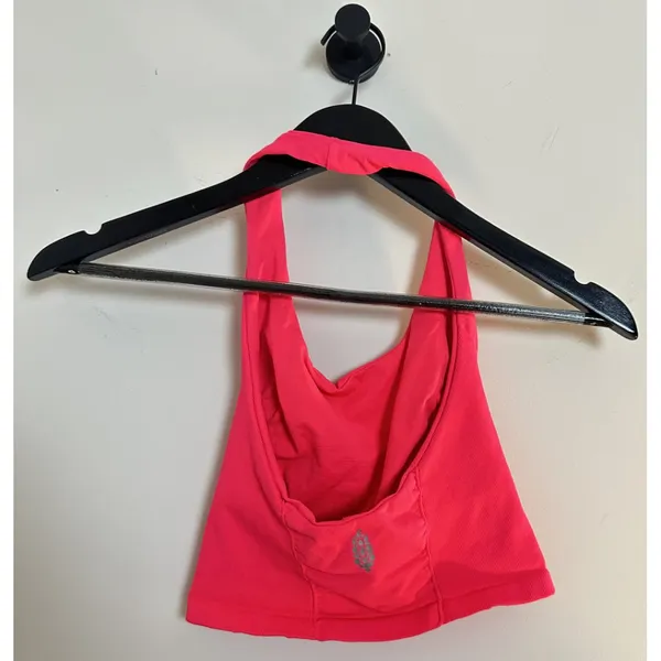 FREE PEOPLE Movement Good Karma Halter Tank Electric Sunset Size X-Small/Small - Image 3
