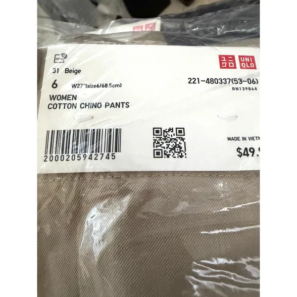 Uniqlo Cotton Chino Pants in Beige - Image 11