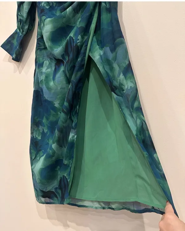 Runaway The Label Calista Green Midi Dress Size 12 NWT - Image 12