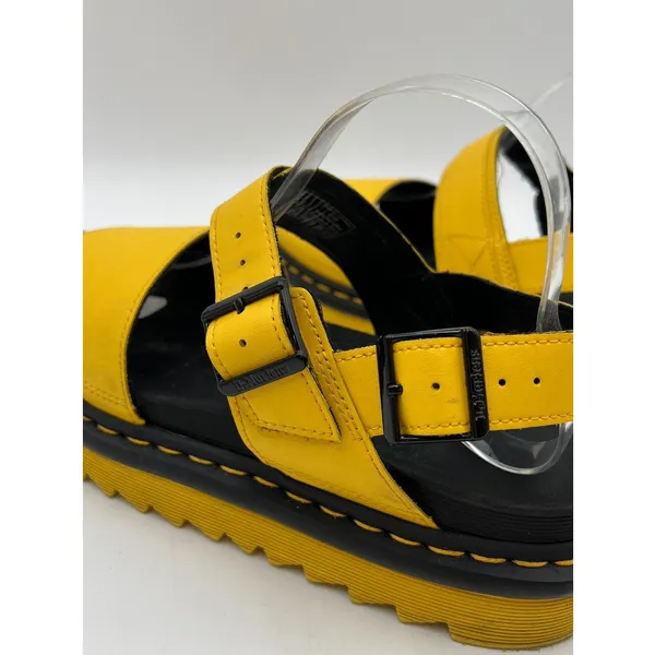 Dr. Martens Voss Leather Strap Sandals Yellow - Image 4