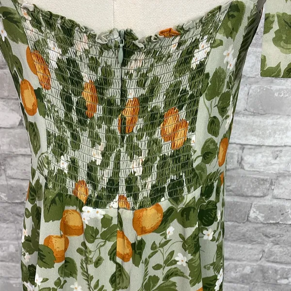 O.p.t Chic Floral Mini Dress in Green and Orange - Image 5