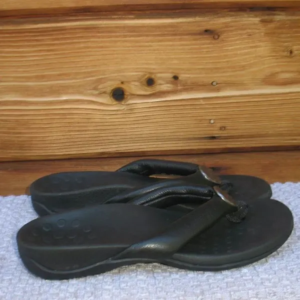 NWOB Vionic Lida Black Thong Sandals Shoes Size 7 - Image 5