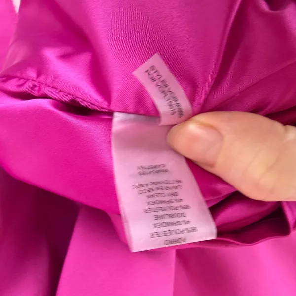 Vince Camuto One Shoulder Bow Pink Sheath Dress Size 6 Cocktail Wedding Evening - Image 11