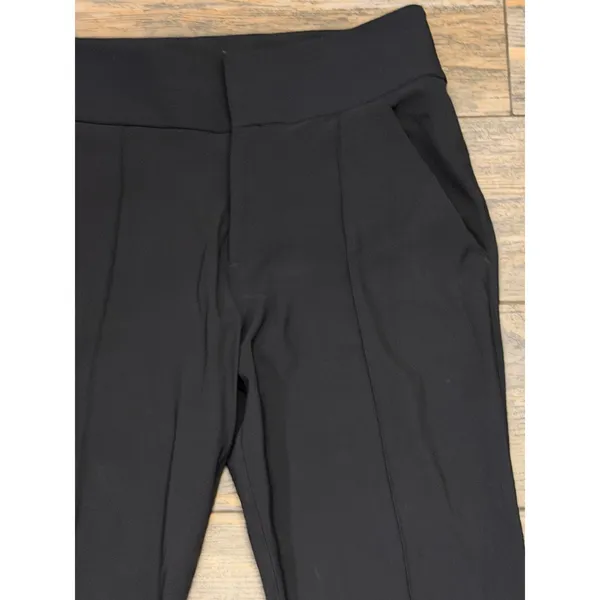 Lululemon‎ Black High Rise Tapered Trouser Dress Pants Front Seam Size 6 Pockets - Image 5