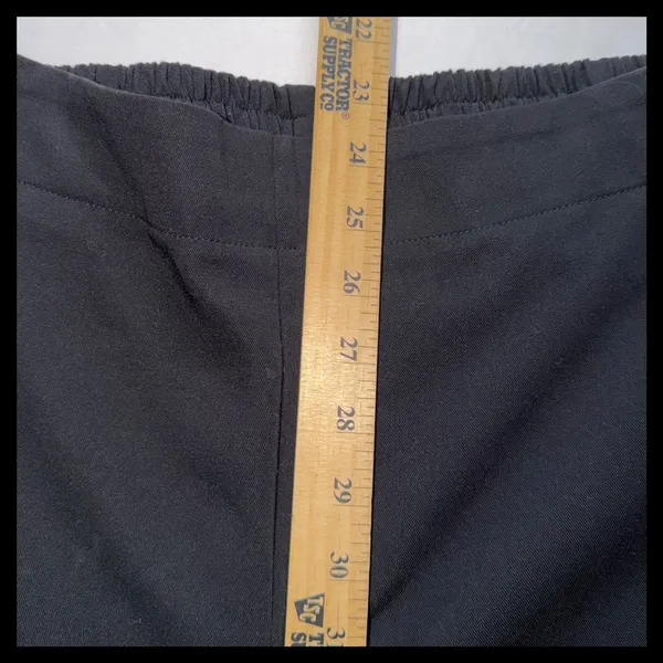 Ellison Sailor Pants Women‎ Large Black Gold Button High Rise Wide Leg Trousers - Image 6