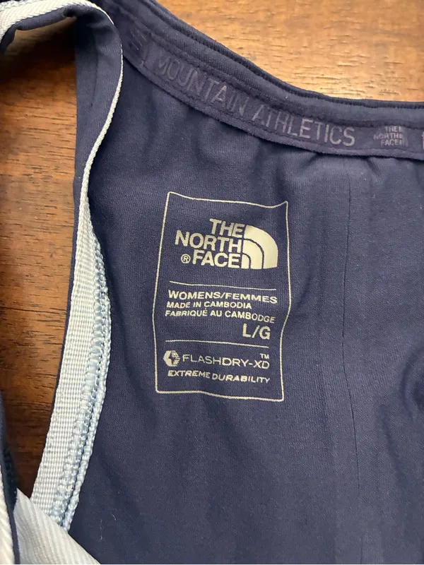 The North Face Tank Top Women’s Large Blue Racerback Athletic - Image 3