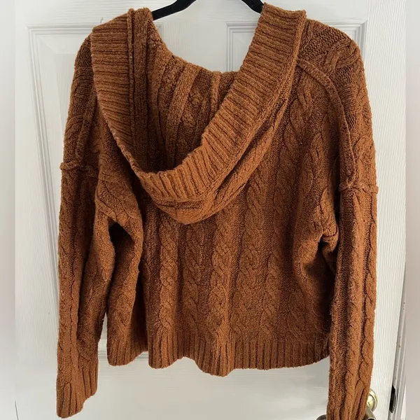 American Eagle Brown hoodie sweater - Image 2