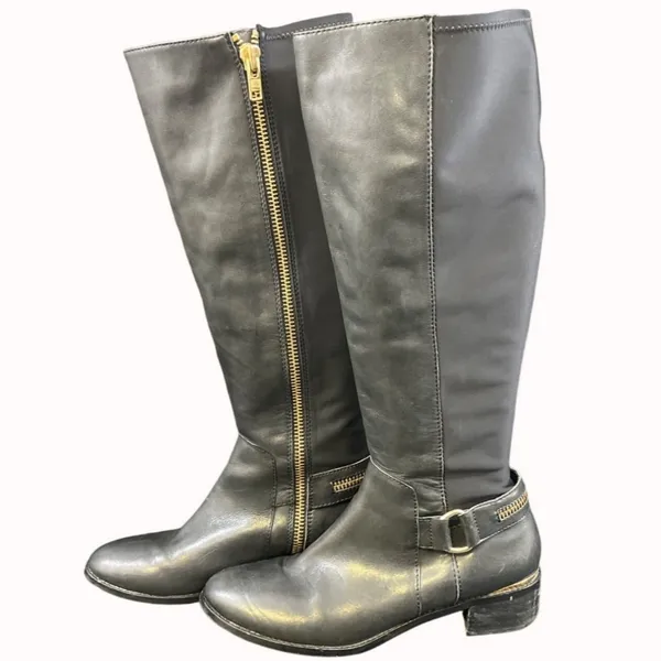 Steve Madden Ryperr Women's Black Riding Boots/Knee High Sz 9.5M SKU 5257 - Image 2