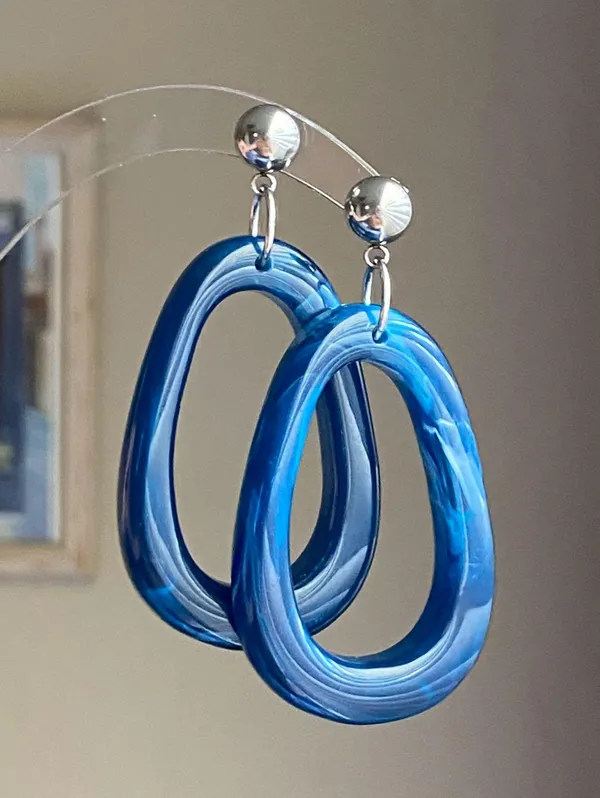 handmade unique dangle earrings - Image 3