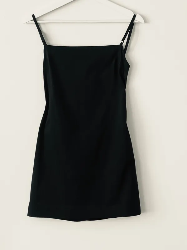 ZARA Mini Dress Black Medium - Image 4
