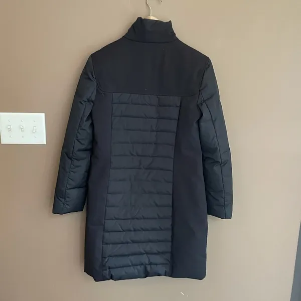 Via Spiga Long Goose Down Jacket Black‎ Small Black - Image 2