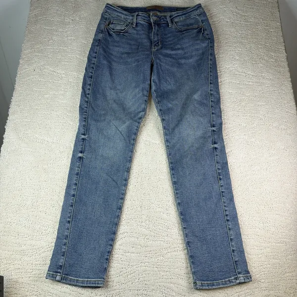 Women's Judy Blue 11/30 Boyfriend Fit High Rise Timmy Control Jeans - Image 3