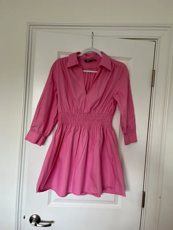 Pink Zara Shirt Dress - Image 2