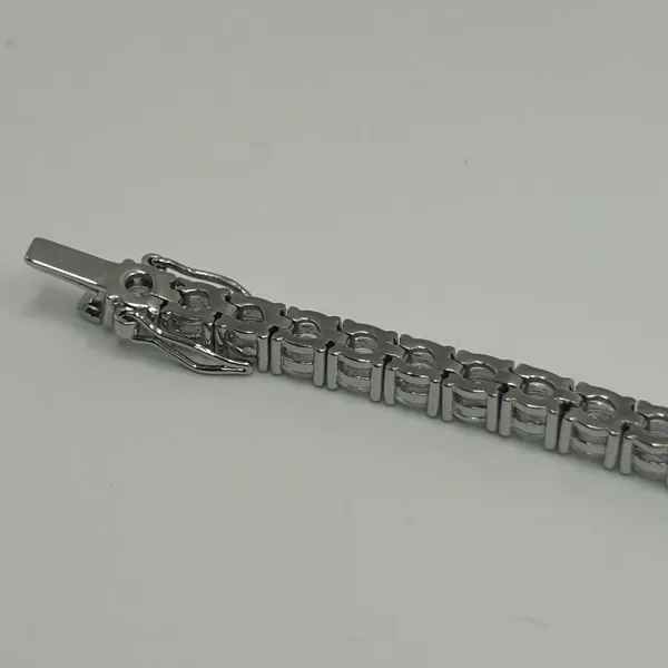 Moissanite Tennis Bracelet Silver 5mm 8 Inch Brand New VVS1 Crazy Shine No Pass - Image 7