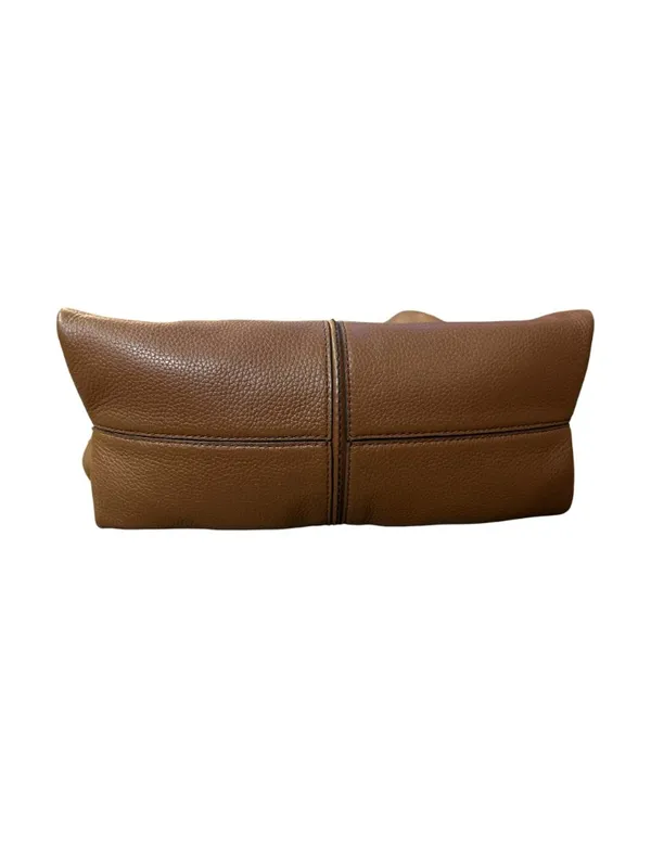 Michael Kors Downtown Astor Large Brown Pebbled Leather Shoulder Bag Chain Strap - Image 4