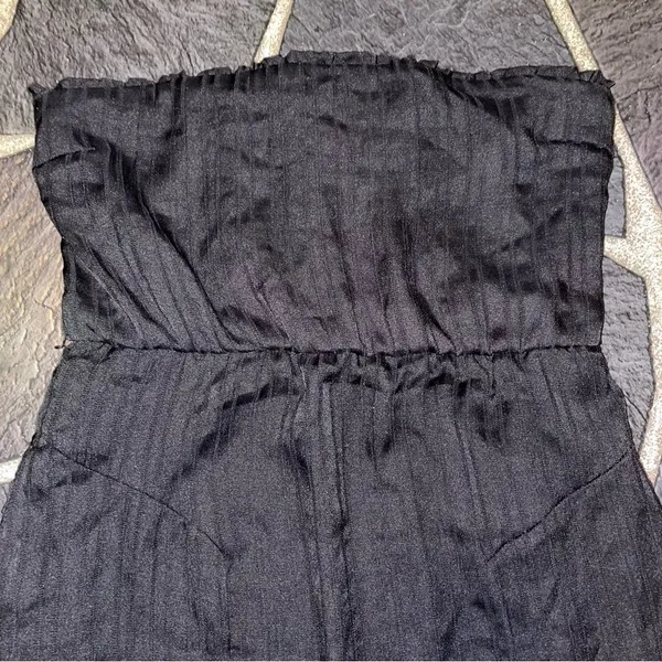 Volcom Stone Strapless Little Black Mini Dress Size Small - Image 2