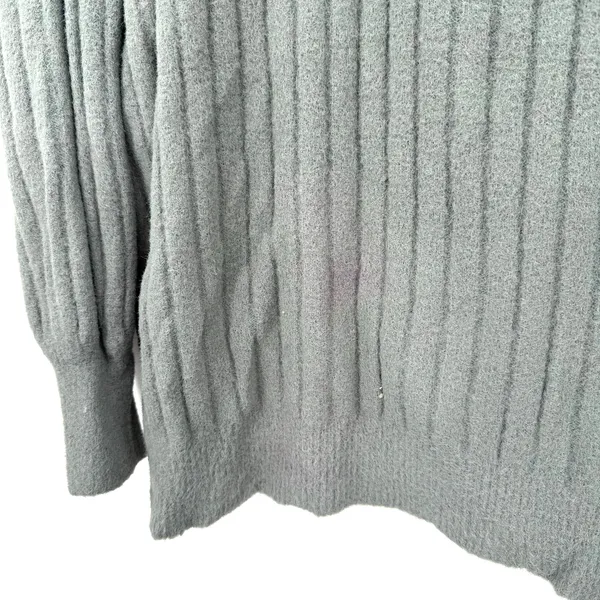 Aerie Size XS Oversized Pullover Style Sweater Mossy Green Ribbed‎ Crewneck - Image 3