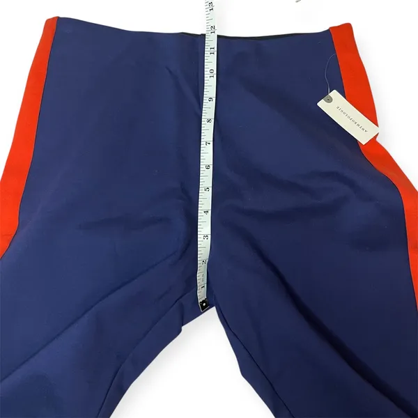 NWT Maeve Anthropologie The Margot Navy Red Side‎ Stripe Flare Pants Sz Small - Image 10