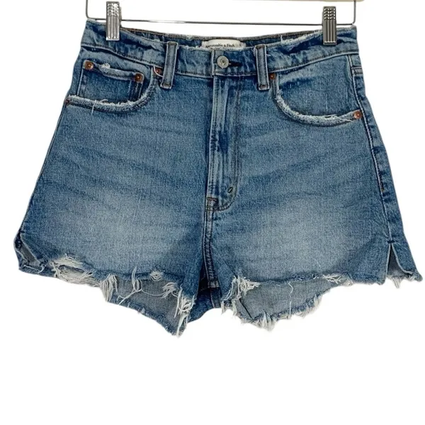Abercrombie & Fitch The Cutoff High Rise Shorts Size 25 - Image 2