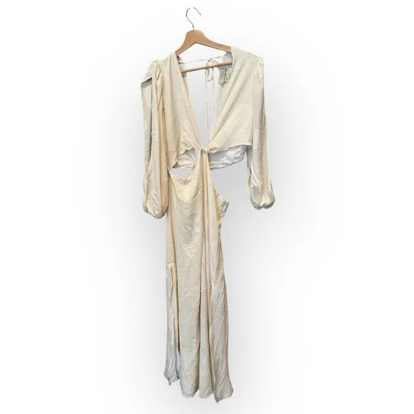 NEW BOAMAR Bianca Balloon Sleeve Cutout Cover-Up Maxi Dress Size XL - Image 7
