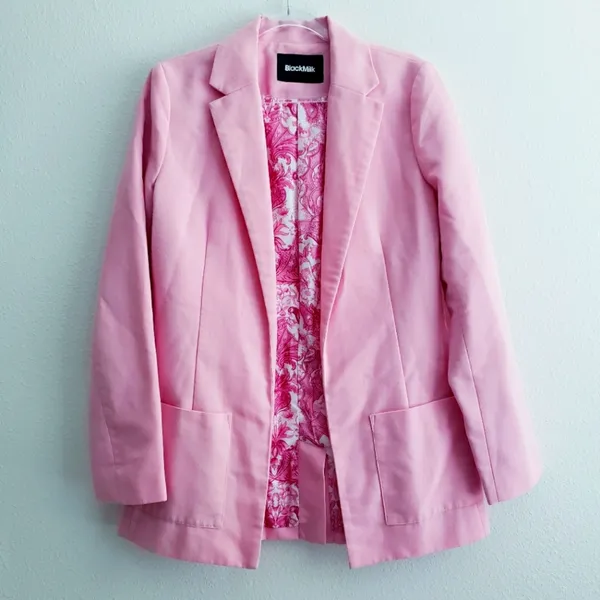 Blackmilk Pink Blazer Jacket Office Attire - Image 2