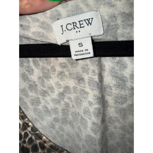J.Crew Leopard Print Sleeveless Midi Tank Dress Scoop Neck Mob Wife Safari Chic - Image 4