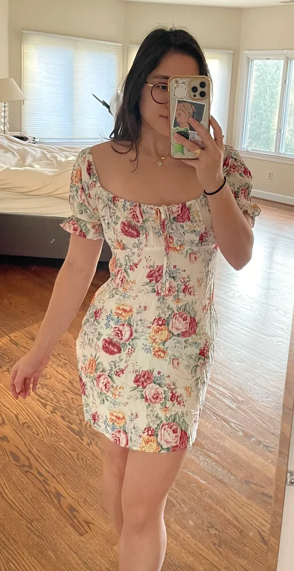 Revolve Auguste White Floral Mini Dress - Image 2