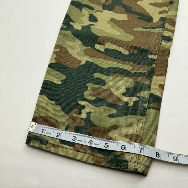 We The Free Free People Remy Camouflage Crop Jeans 25 High Rise Green‎ Camo Pants Denim NEW - Image 13