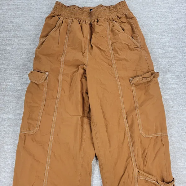 BDG Urban Outfitters Cargo Joggers Size M Brown High Rise Baggy Gorpcore Utility - Image 6
