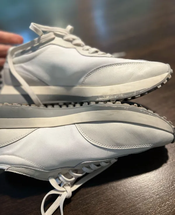Steve Madden White Sneakers size 10 - Image 6