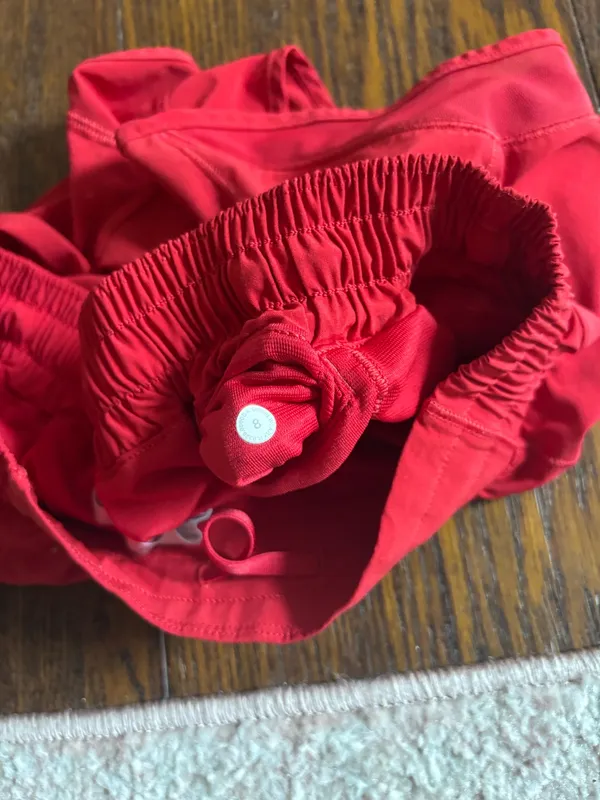Red Lululemon Shorts - Image 4