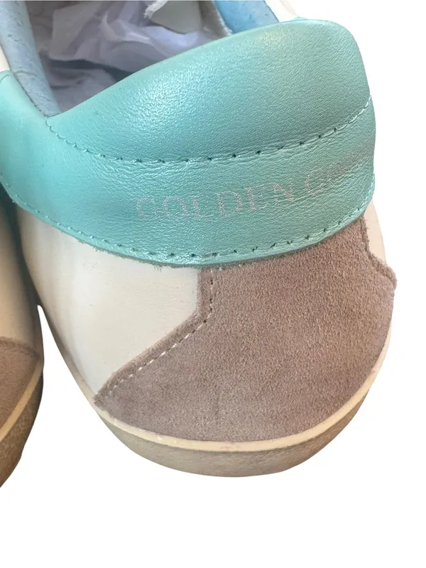 Golden Goose Women's Super-Star with suede star and blue heel tab 40 - Image 10