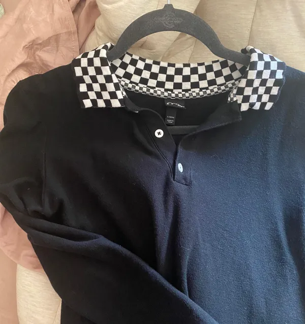 Collared Vintage Top Black - Image 4