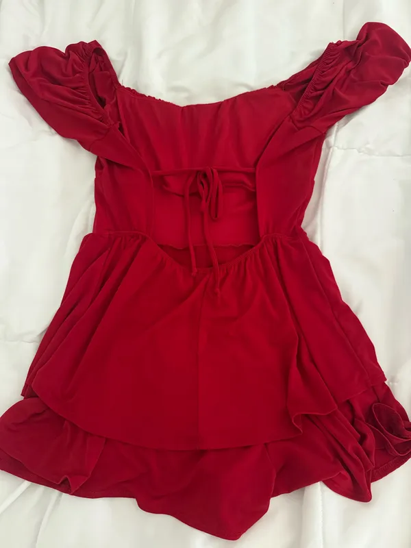 Windsor Red Romper  - Image 2