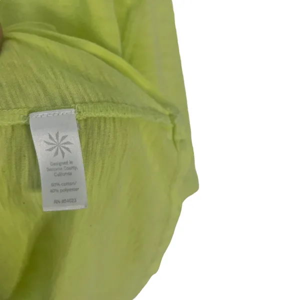 Athleta Size M Neon Green Comfort‎ Breathable T Shirt - Image 8