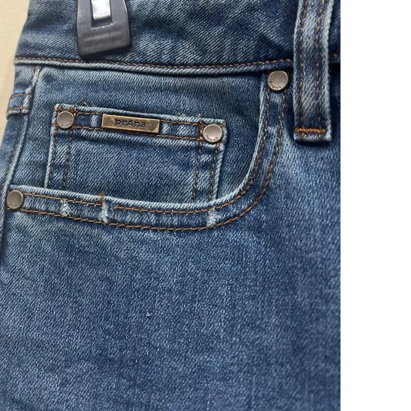 PrAna Denim Jeans Skinny Fit Stretch Organic Cotton blend Distressed Women’s 8 - Image 2