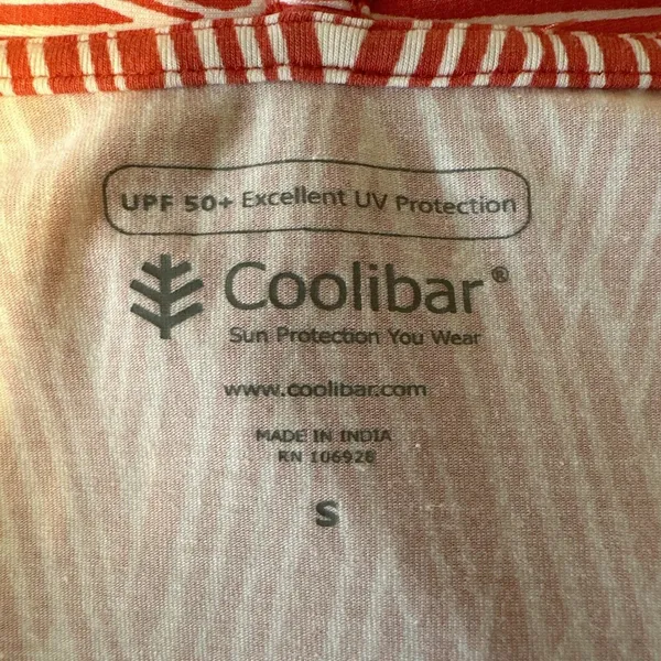 Coolibar Marietas Sun Wrap Jersey Cardigan Sweater Size S‎ Pink White UPF 50+ - Image 8