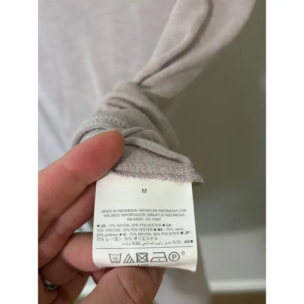 Old Navy Taupe V-Neck Tank Tunic Lightweight Size Medium - Image 5