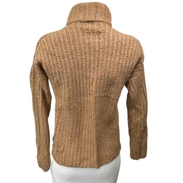 Abercrombie & Fitch Brown Wool Knitted Turtleneck Long Sleeve Sweater Top Sz XS - Image 2