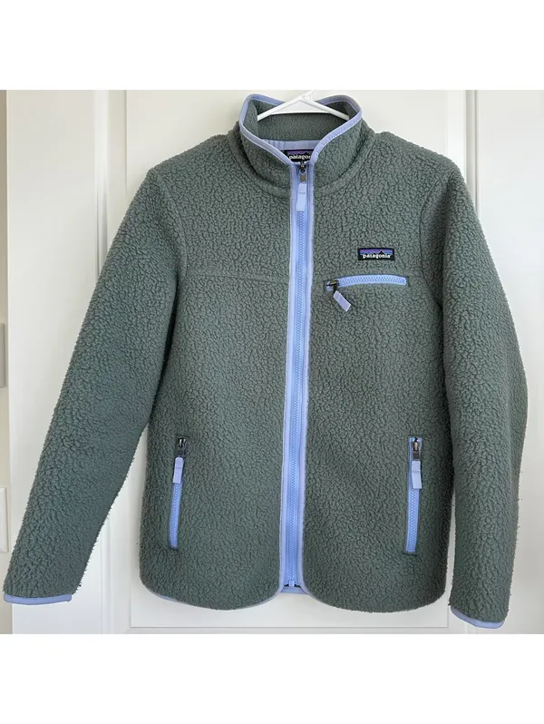 Patagonia Retro Pile Jacket NOUVEAU GREEN Women's XS - Image 6