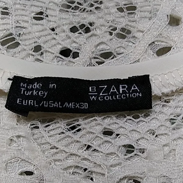 Zara Lace Crop Top Sz L - Image 5