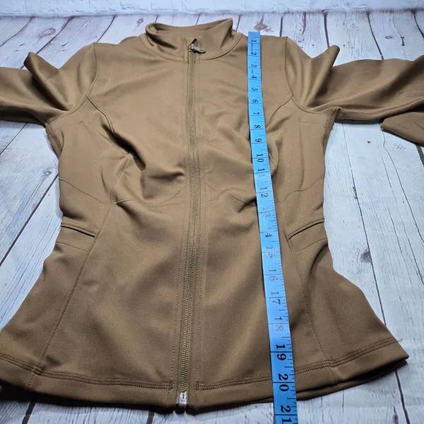 Girlfriend Collective Parker Seamed Jacket Sepia Brown‎ XS 6230-SEP-XS NWT - Image 9
