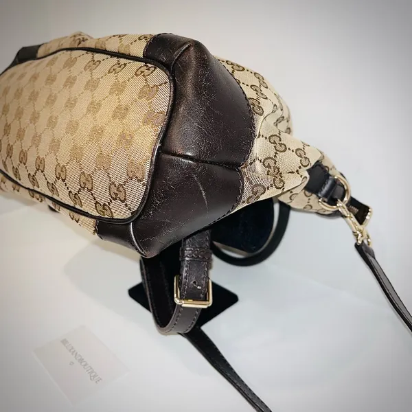 Gently Used - Gucci Canvas Sukey Shoulder Bag - Image 9