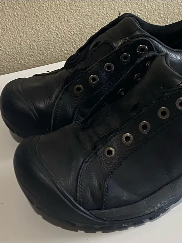 Keen Shoes Womens 10 Athletic Leather Briggs‎ Sneaker Comfort Black Lace Up Walk - Image 4