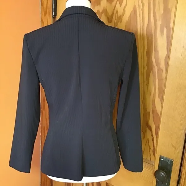 Vintage 90s Polyester Blazer | 70s Inspired Tailored Jacket Classic Fit - Image 11