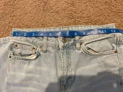 Top Shop light wash Straight Leg Jeans - Image 8