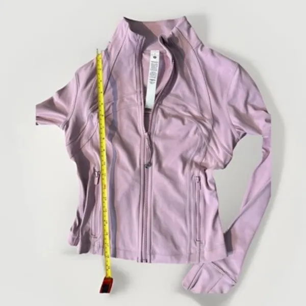 Lululemon Define Cropped Jacket NULU ROSE BLUSH SZ 6  Mint EUC - Image 13